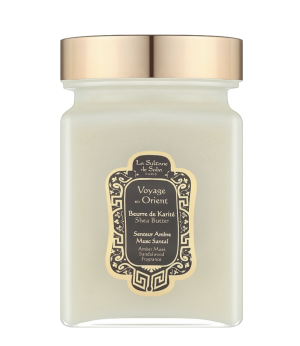 La Sultanе De Saba Масло Каріте  AMS Амбра, Мускус і Сантал  300мл / Shea Butter Ambre Musk Santal 300ml