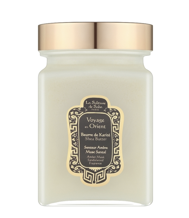 La Sultanе De Saba Масло Каріте  AMS Амбра, Мускус і Сантал  300мл / Shea Butter Ambre Musk Santal 300ml
