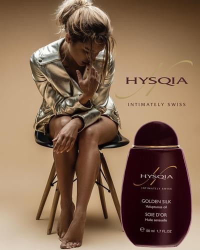 Hysqia Олія парфумована з золотими пігментами Золотий Шовк  Golden Silk