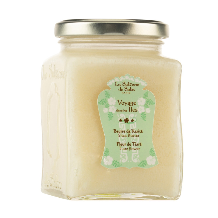 La Sultanе De Saba Масло Каріте Тіарі І Алое Вера  300мл / Shea Butter Tiare Flower and Aloe Vera 300 мl
