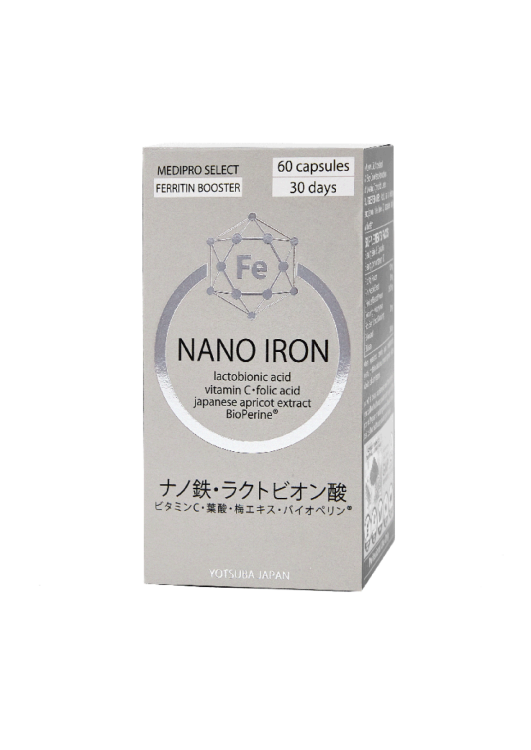YOTSUBA JAPAN Для підняття заліза Nano Iron (60 капсул)