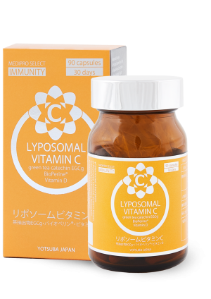 YOTSUBA JAPAN Імунітет LIPOSOMAL VITAMIN C 90 капсул
