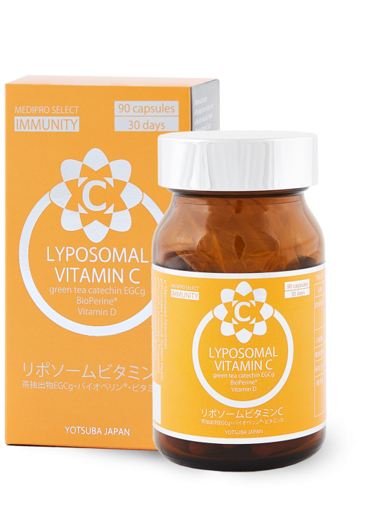 YOTSUBA JAPAN Імунітет LIPOSOMAL VITAMIN C 90 капсул YOTSUBA JAPAN Імунітет LIPOSOMAL VITAMIN C 90 капсул