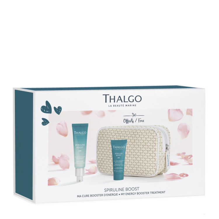 THALGO Набір "Мій догляд для підвищення енергії" Thalgo Spiruline Boostpouch Gift Set THALGO Набір "Мій догляд для підвищення енергії" Thalgo Spiruline Boostpouch Gift Set