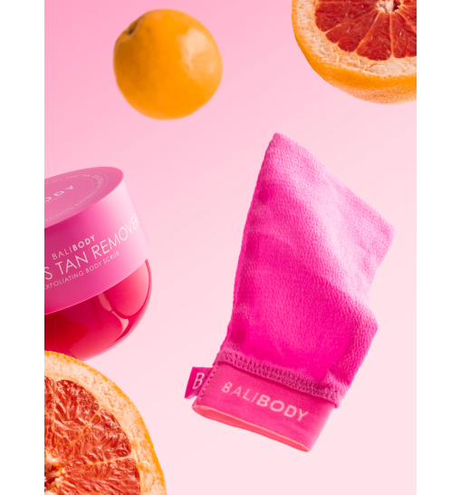 BALI BODY Рожева відлущувальна рукавичка Pink Exfoliating Mitt