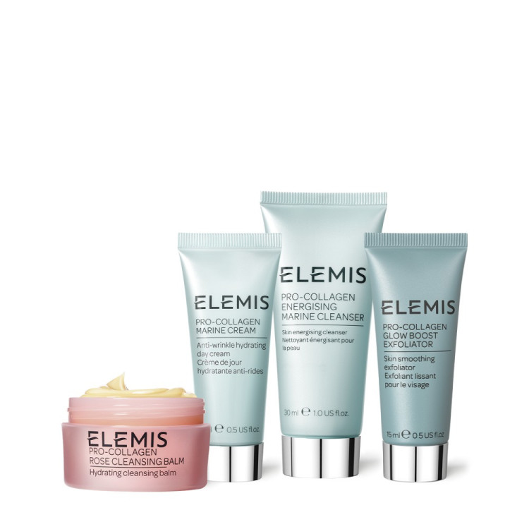 ELEMIS Легендарна колекція бестселерів у дизайнерській Тревел косметичці для Неї Kit: Shrimps Travel Icons Collection