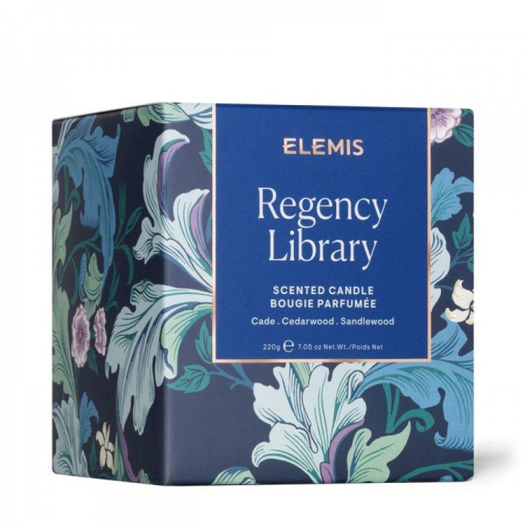 ELEMIS Аромасвічка Редженсі Бібліотека - Regency Library Candle 220 г (з ароматом кедру та сандалового дерева, до 46 годин горіння)
