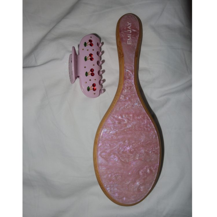 Sweetheart Clip in Pink Cherry Pie Крабик для волосся "Pink Cherry Pie"																																		
