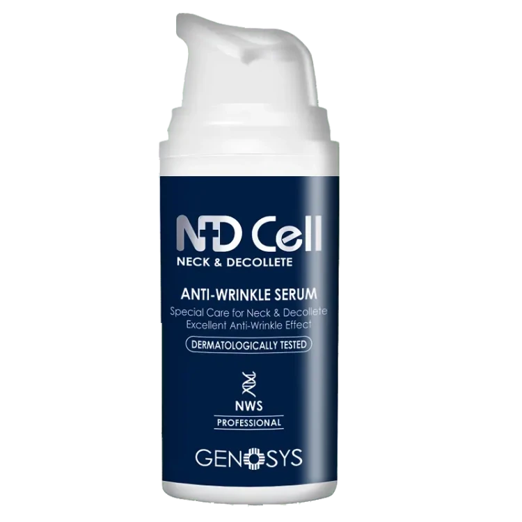 Genosys Антивікова сироватка для шиї та зони декольте  ND ND Cell Anti-Wrinkle Serum 30 мл 