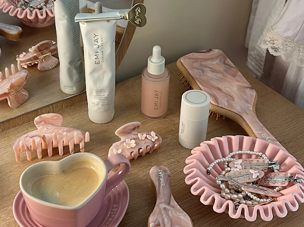 Big Effing Clip in Pink Chantilly Великий крабик для волосся "Pink Chantilly"
