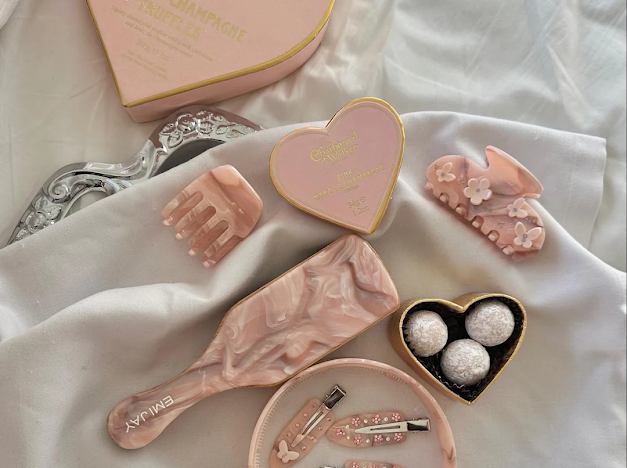 Big Effing Clip in Pink Chantilly Великий крабик для волосся "Pink Chantilly"