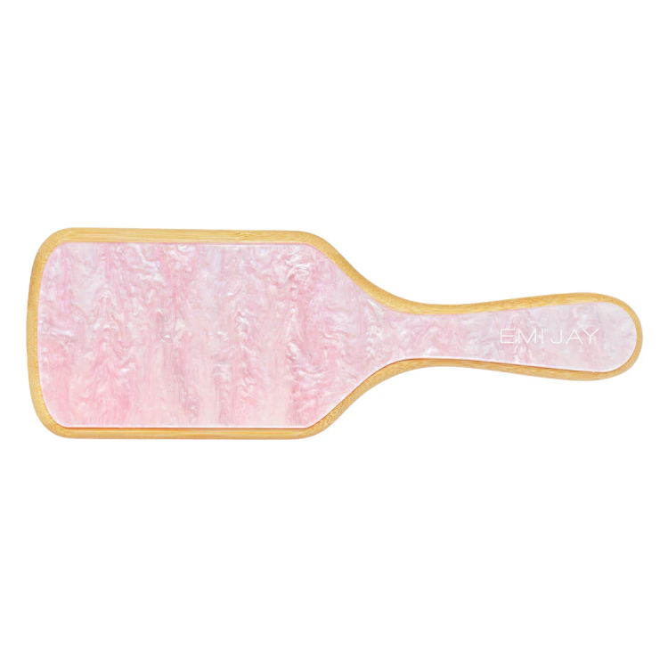 Bamboo Paddle Brush in Pink Sugar – Бамбукова щітка для волосся «Pink Sugar»																																		