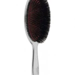 JANEKE Щітка Silver Hairbrush з натуральною щетиною кабана та нейлоном XL 