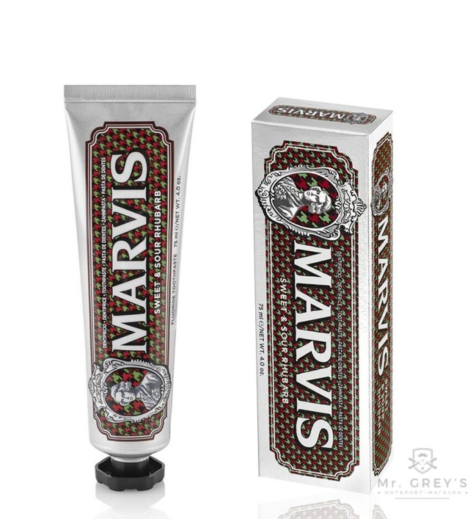 Marvis Зубная паста зі смаком кисло солодкого ревеню Sweet & Sour Rhubarb Toothpaste 75 мл Marvis Зубная паста зі смаком кисло солодкого ревеню Sweet & Sour Rhubarb Toothpaste 75 мл