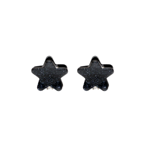 Baby Star Clip Set in Black Tinsel Набір крабиків "Black Tinsel"																																		