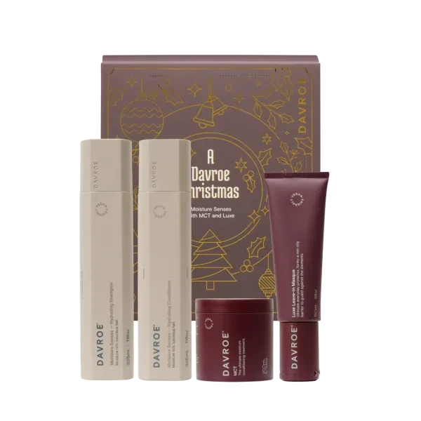 Davroe Різдвяний набір продуктів для зволоження волосся Christmas Moisture Senses with MCT and Luxe Davroe Різдвяний набір продуктів для зволоження волосся Christmas Moisture Senses with MCT and Luxe