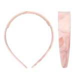 Wide Starlet Headband in Pink Chantilly Широкий обруч для волосся "Pink Chantilly"