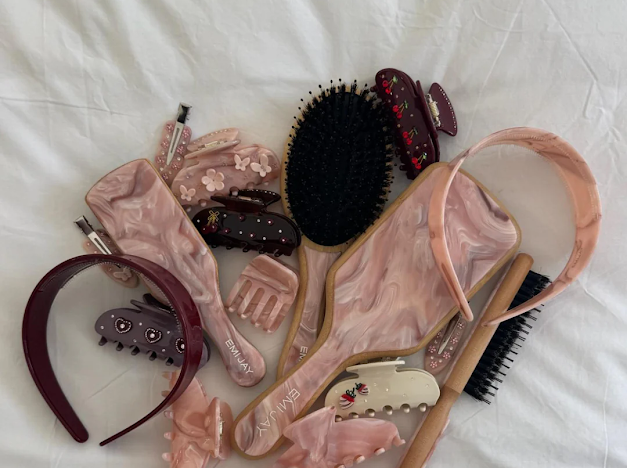 Wide Starlet Headband in Pink Chantilly Широкий обруч для волосся "Pink Chantilly"