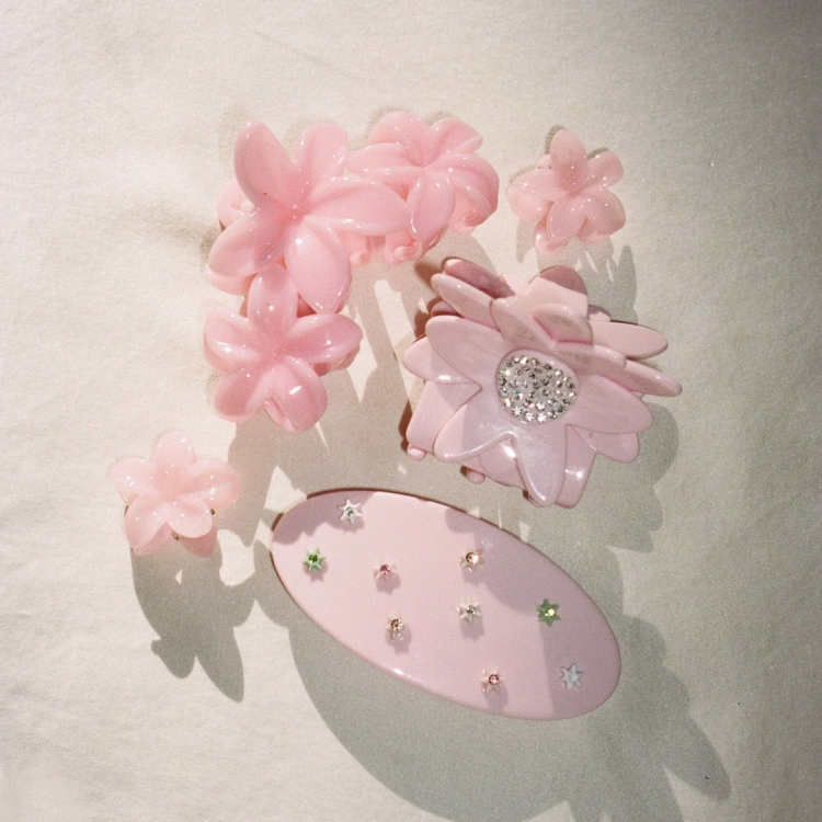 Baby Super Bloom Clip Set in Jelly Peach Набір крабиків "Jelly Peach"																																		