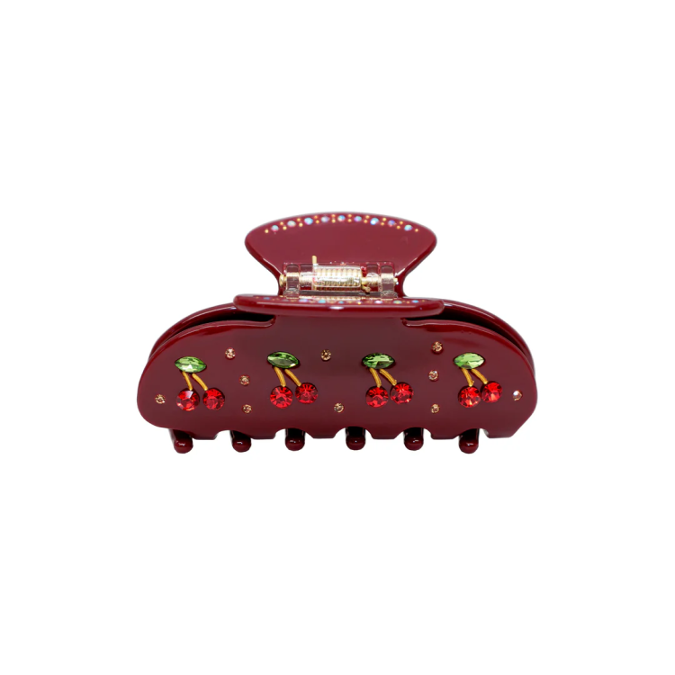 Sweetheart Clip in Bordeaux Cherry Pie Крабик для волосся "Bordeaux Cherry Pie"