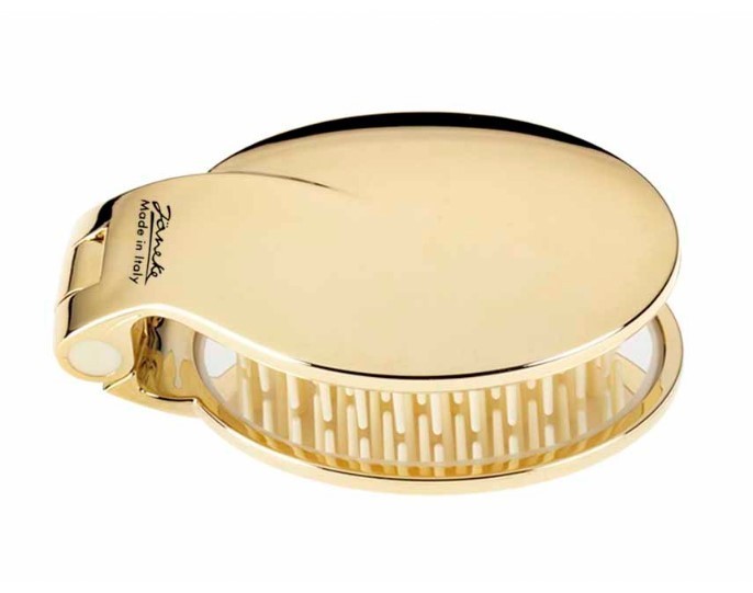 JANEKE Міні-гребінець із дзеркалом  - Janeke Folding Mirror Brush