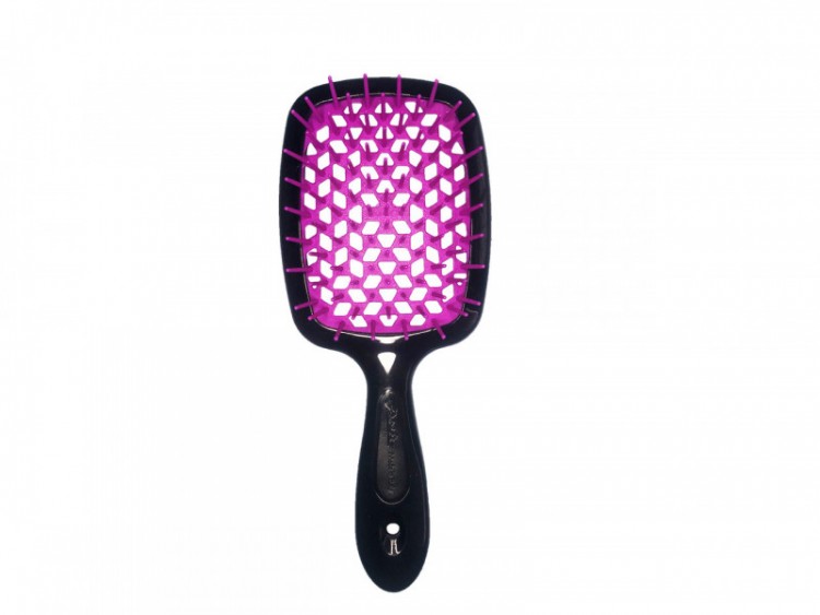 JANEKE Гребінець для волосся чорна з фіолетовим Janeke Superbrush Original