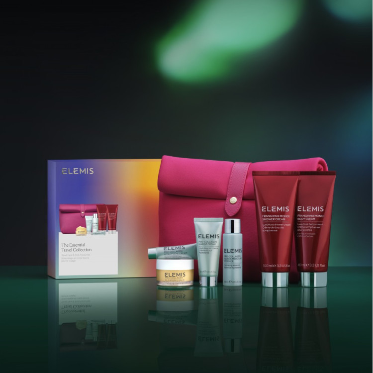 ELEMIS Колекція Фаворитів для обличчя та тіла у люкс косметичці Kit: The Essential Travel Collection Face & Body Favourites 